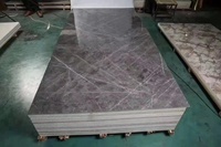 Feuille de plastique de haute qualité Pvc noir or Faux marbre pour la décoration murale