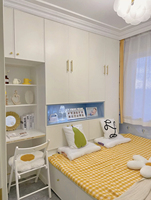 Escritorio de Computadora Combinado Multifuncional Moderno Independiente Personalizado con Armario Integrado para Dormitorio, Muebles para el Hogar