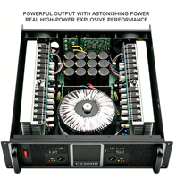 Amplificateur de puissance professionnel 2*550W - Haute puissance, faible distorsion pour spectacles/théâtres/grands événements