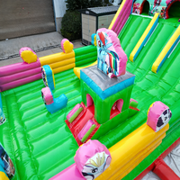 Château gonflable personnalisable à thème licorne et poney, avec toboggan, en PVC écologique – Meilleur prix