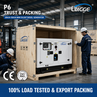 Groupe électrogène diesel silencieux 30kVA 40kVA 50kVA triphasé 380V pour alimentation de secours industrielle et commerciale