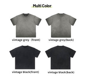 Camiseta Vintage de gran tamaño personalizada para hombre, camisetas Unisex holgadas de lavado ácido corto Puff Technics de alta calidad para ropa de calle con pantalla - Product Image 6