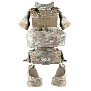 Tactical Webbing Full Body Plates Vest Molle Modular Operator Plate Carrier Full-Protective Security Tactical Vest