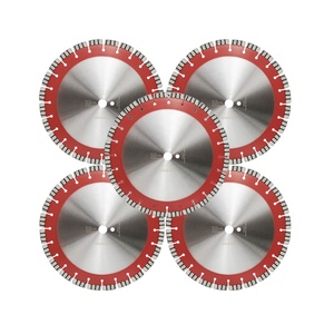 Lame de scie à segments professionnelle de 14'' de diamètre (358 mm) soudée au laser pour la découpe du marbre et du béton - Product Image 1