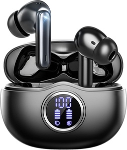 Auriculares Intrauditivos TWS de Alta Calidad y Baja Latencia con Pantalla Digital, Resistentes al Agua IPX4 5.3, Sonido de Alta Fidelidad para Juegos y Deportes - Product Image 1