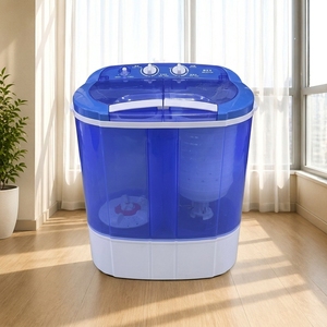 <span class=keywords><strong>Lavadora</strong></span> y Secadora de <span class=keywords><strong>Ropa</strong></span> Mini Semiautomática de Doble Tina de 4.5 kg - Product Image 4