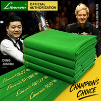 Kain Felt Meja Biliard/Snooker Liber Win Kualitas Unggul dari Wol Murni (Multi-warna Lebar 1.6m/1.95m Kualitas Tinggi)
