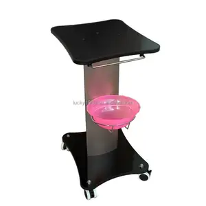 Multifunction pvc aluminium 4 wheels mobile beauty salon trolley cart spa furniture for cavitation machine