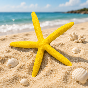 Beach Tema Resina Bianca Sea Stars Ornamenti Stelle Marine Wedding Decor per le Vendite - Product Image 4