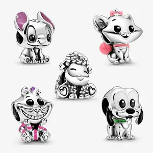 High Quality 925 Sterling Silver Charms For Jewelry Making Collection Bead Pet Animal Dangle Charm Fit Pandoraer Bracelet DIY