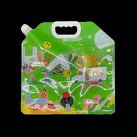 500ml 1L 3L 5L emballage de poche d'eau de bec de boisson réutilisable écologique imprimé par coutume pour le sac en plastique de boisson de vin
