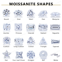 Perles synthétiques de moissanite blanche, taille brillant rond, facettées, 9,25 mm, effet de couleur/feu, pour bracelet