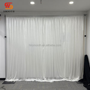 SMOOTH Arche décorative en métal blanc ondulé pour accessoires de mariage, avec draperie, chapiteau, chuppah, mandap et rideau de fond - Product Image 6