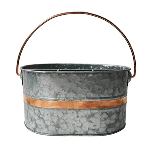 Caddy Holder With Handle <b>White</b> Powder Coated Metal Caddy Storage Handmade Round Shape <b>Kitchen</b> Utility Holder Best Seller - Product Image 5