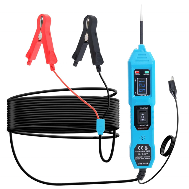 Heavy Duty Continuity Tester Pen Diagnostic Tool Automotive Power Circuit Tester for Vehicle Truck Maintenance