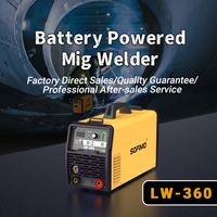 Soudeuse semi-automatique rechargeable LW-360, soudeuse portable alimentée par batterie, 10-160A, batterie LFP intégrée, MIG/MMA/TIG SOFIMO
