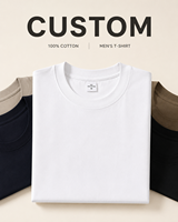 Camiseta de algodón peinado de alta calidad al por mayor para hombre con logo personalizado, estilo streetwear, hombros caídos, algodón grueso, corte holgado