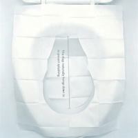 Couvre-siège de toilette jetable écologique soluble dans l'eau, biodégradable, en pâte de bois, pour hôtel et voyage