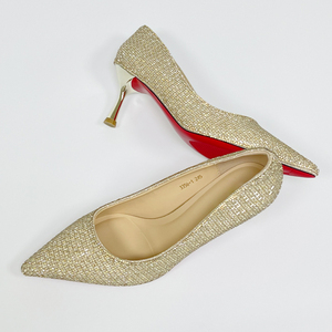 Últimos Zapatos de Tacón Alto de Lujo para Mujer, Elegantes Tacones Finos con Punta en Pico y Pedrería para Banquetes - Product Image 6