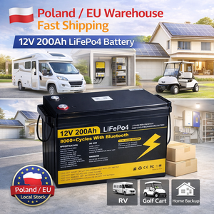 <span class=keywords><strong>Batterie</strong></span> LiFePO4 12V 100Ah 200Ah sans entretien à dé<span class=keywords><strong>charge</strong></span> profonde pour <span class=keywords><strong>camping</strong></span>-<span class=keywords><strong>car</strong></span> et stockage – Stock UE - Product Image 2