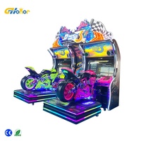 Simulateur de moto dynamique personnalisé en gros, console d'arcade vidéo à monnayeur pour enfants, pour parcs d'attractions