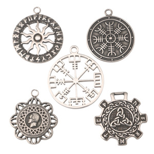 Círculo de Runas Vikingas Nórdicas, Joyería Moderna de Acero Inoxidable para Hombre, Estilo Retro Hip-Hop - Product Image 5