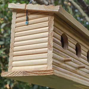 Nid d'oiseau en bois pin bois oiseau <span class=keywords><strong>miniature</strong></span> maisons pour extérieur maison d'oiseau en bois - Product Image 5