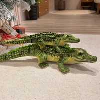 Peluche réaliste personnalisée Alligator Crocodile, jouet en peluche imprimé réaliste, reptile en coton PP doux, cadeau d'anniversaire personnalisé