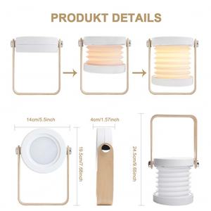 Lanterne pliable à intensité variable avec batterie interne rechargeable par USB, lampe de camping sans fil LED, lampe de bureau intelligente pour la maison avec bouton tactile - Product Image 2