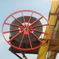 Tambour de bobine de câble rétractable élastique de type à ressort entraîné par moteur de grande résistance pour la grue