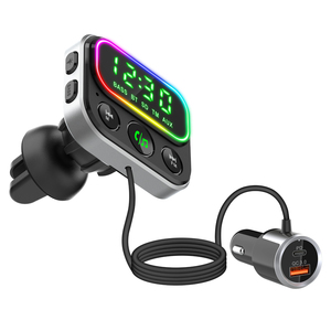 Voiture <span class=keywords><strong>Transmetteur</strong></span> <span class=keywords><strong>FM</strong></span> Voiture Sans Fil Chargeur Meilleure Vente <span class=keywords><strong>Bluetooth</strong></span> 5.0 USB Port,mp3 Lecteur MP3 / WMA / WAV/ APE / FLAC 12 Mois 10M - Product Image 5