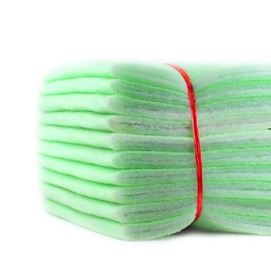 Cylindre filtrant en coton vert et blanc, 10 feuilles par paquet, pour aquarium, média biochimique, facile à nettoyer - Product Image 1