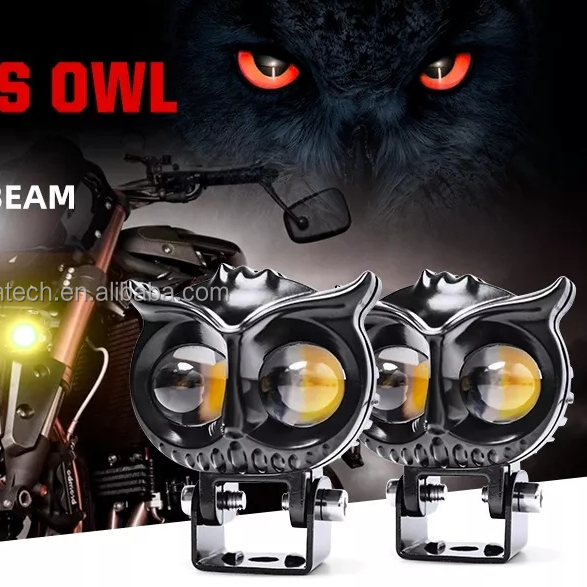 Новинка, светодиодные мотоциклетные фары, мотоциклетные прожекторы, сова, внешняя водонепроницаемая ударопрочная лампа, светодиодная вспомогательная мотоциклетная Автомобильная фара