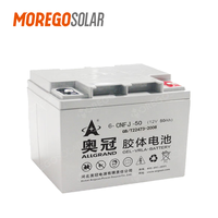 Batterie solaire gel Allgrand en promotion, longue durée de vie, 12V 50Ah 100Ah 150Ah 200Ah 250Ah pour système d'énergie solaire