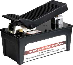 <span class=keywords><strong>Pompe</strong></span> <span class=keywords><strong>hydraulique</strong></span> pneumatique à commande au pied 10 000 PSI <span class=keywords><strong>avec</strong></span> réservoir de 1,2 gallon pour vérins à simple effet - Product Image 1