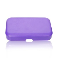 Boîte de rangement carrée portable en plastique avec support pour papier à rouler de 78 mm, étui de rangement pour tabac, boîte à cigarettes pour accessoires de fumeur