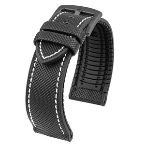 Correa de Reloj de 18mm 19mm 20mm 21mm 22mm 24mm, Correa de Reloj Híbrida de Nailon, Tela de Lona, Goma y Silicona para <span class=keywords><strong>Omega</strong></span> <span class=keywords><strong>Seamaster</strong></span> - Product Image 2