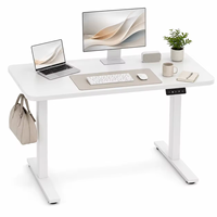 Bureau électrique moderne à hauteur réglable avec double moteur, table de bureau debout