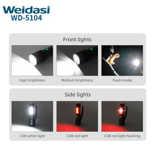 אור לייזר לבן זרקור נטענת פנס 8 מצב אלומיניום מיני הוביל פנס עט - Product Image 5