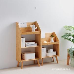 Estantería de bambú para libros, revistas y exhibición, diseño moderno escandinavo. - Product Image 1