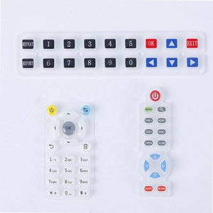 Tùy chỉnh màn hình lụa in phun Laser khắc <span class=keywords><strong>Silicone</strong></span> cao su bàn phím cho điều khiển từ xa không thấm nước - Product Image 5