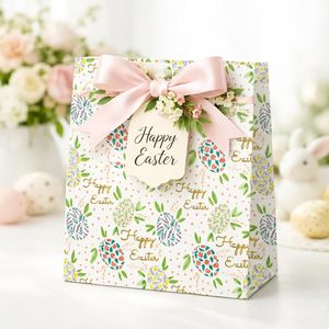 Easter Wrapping <b>Paper</b> <b>Roll</b> 17x33 Feet Floral Spring Design Double Sided Eco Friendly Gift <b>Wrap</b> For Holiday Baby Shower Birthday - Product Image 2