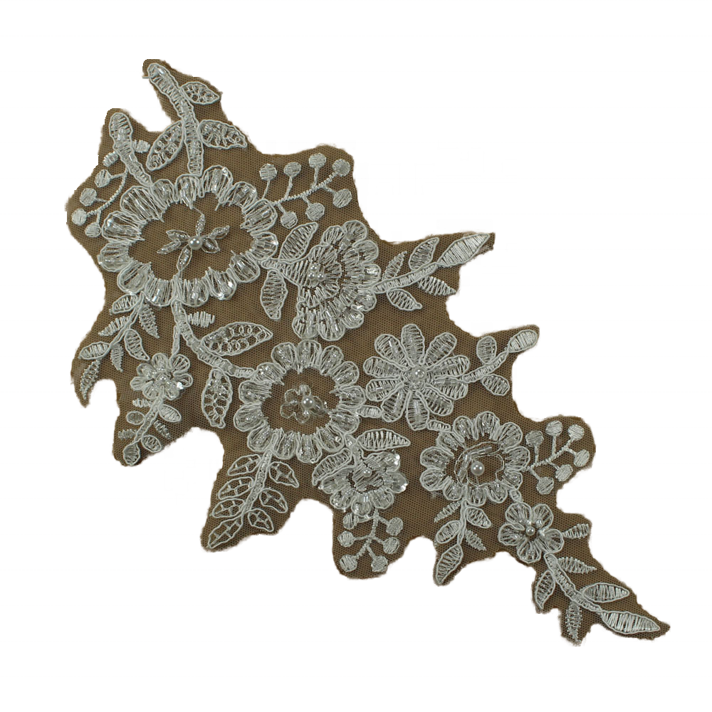 HC-0032 hehun, новейшая мода, Роскошная сексуальная Цветочная форма, блестки, Кружевная аппликация, вышивка с бисером, украшение