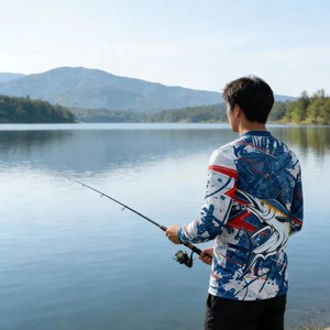 Athletic Fit Customizable Unisex Fishing Beach Jersey Quick Dry UV Protection Stretch Activewear Apparel forCoastal Water Sports - Product Image 2