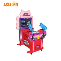 Jeu vidéo d'intérieur pour enfants, pistolet roi alien 2 joueurs, Machine à pièces de monnaie, simulateur de tir d'arcade