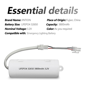 JINTION <span class=keywords><strong>3</strong></span>.2V 3800mAh LiFePO4 应急照明电池替换件，适用于 Liteplan 1 LP38 PT TE，带温度监控功能 - Product Image 4