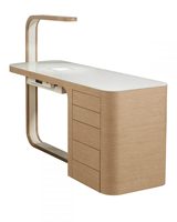 Présentoir de manucure M2 Kiosque de vitrine de manucure moderne personnalisé avec conception de magasin de barre d'ongle pour meubles de salon de manucure