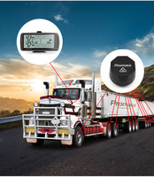 Système de surveillance de la pression des pneus (TPMS) pour camions lourds Promata Digital, 203 Psi, 34 pneus, crochet automatique, Bluetooth, écran LCD
