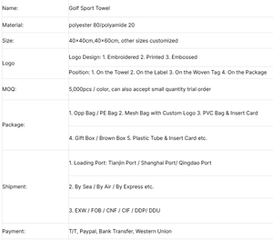 Serviette de golf en microfibre gaufrée tricotée sur mesure, séchage rapide, écologique, couleur unie, brosse de sport pour le golf – Meilleures ventes - Product Image 6