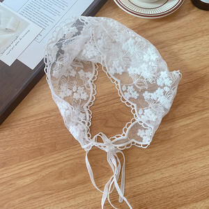 <span class=keywords><strong>Bandane</strong></span> in Pizzo Vintage Francese Stile Coreano, Graziose Sciarpe Piccole, Fasce <span class=keywords><strong>per</strong></span> Capelli, Accessori <span class=keywords><strong>per</strong></span> Capelli <span class=keywords><strong>per</strong></span> Ragazze e Donne - Product Image 4
